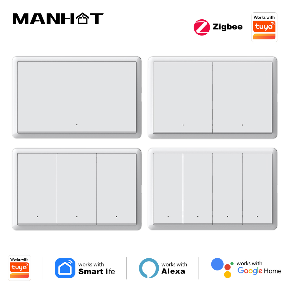 Smart Home Lighting - Interrupteur intelligent Manhot Zigbee, pas de