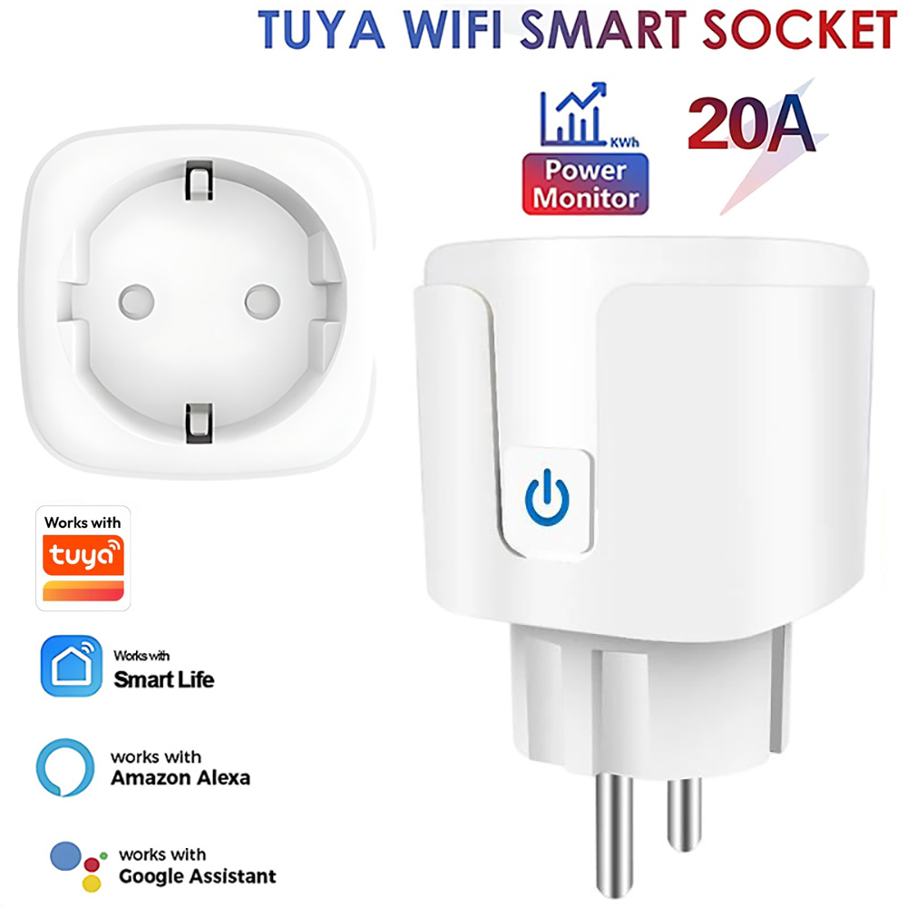 Smart Home Europe - Prise intelligente Wi-Fi 20A compatible avec