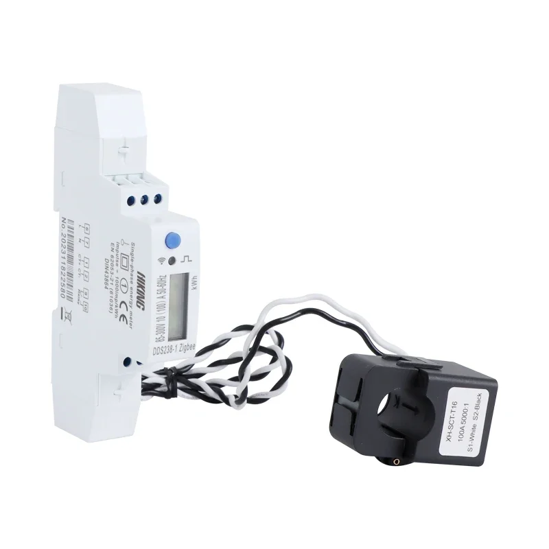 Smart Home Zigbee - Compteur d'énergie intelligent monophasé 2026 Clamp