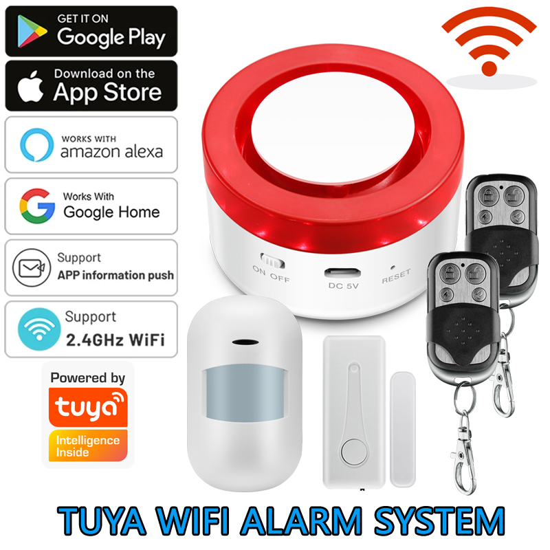 Smart Home Ecosystems - Système d'alarme domestique sans fil Tuya,
