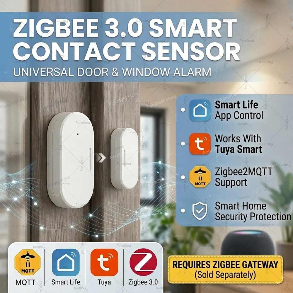 Smart Home Mqtt - Capteur de porte/fenêtre Tuya Zigbee, capteur
