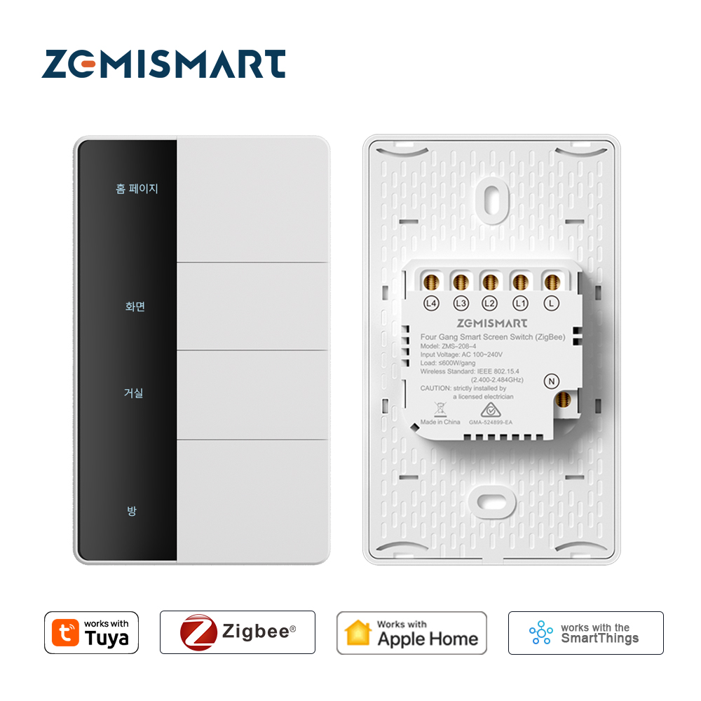 Smart Home Zigbee - Interrupteur à bouton-poussoir Zigbee de type