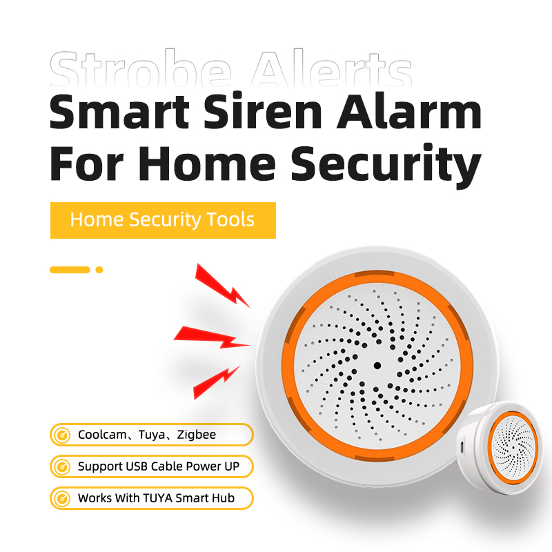Smart Home Nas - Coolcam Tuya Zigbee – sirène d'alarme