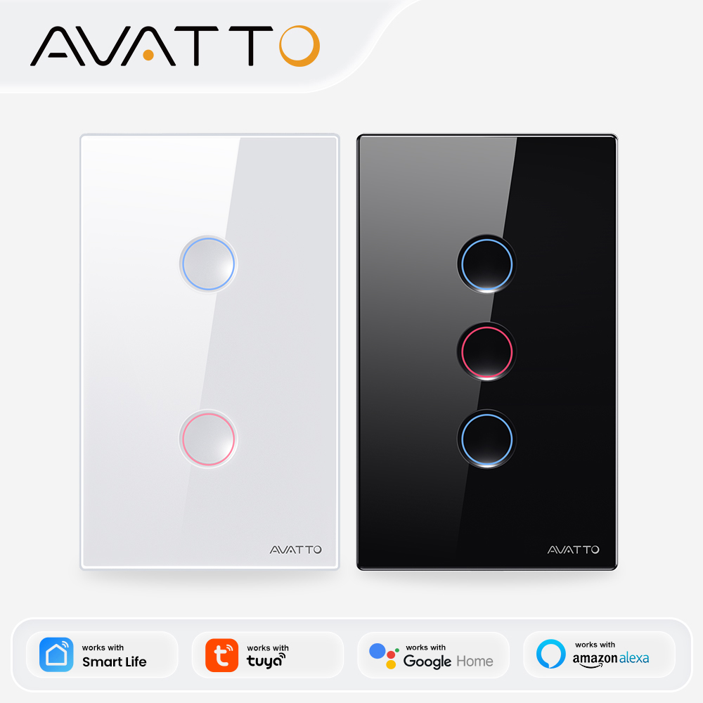 Smart Home Lighting - AVATTO Interrupteur intelligent ZigBee 1/2/3/4 voies,