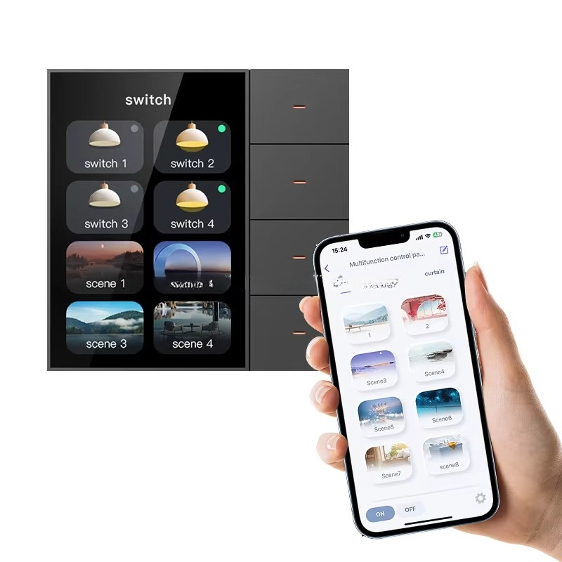 Smart Home Zigbee - Interrupteur intelligent F3 Pro avec écran