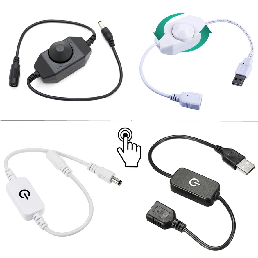 Smart Power Strip - Bouton tactile interrupteur de gradation USB