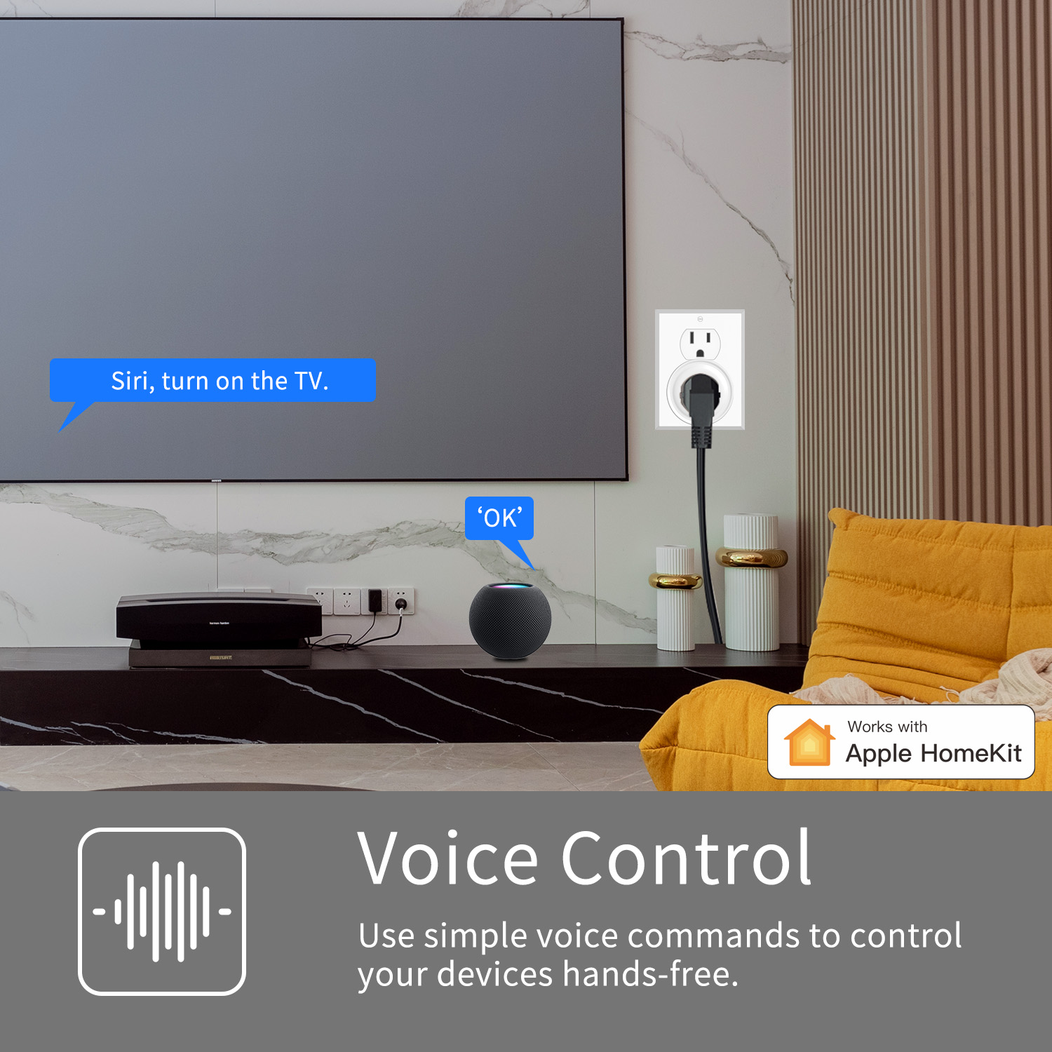 Prise intelligente ronde HomeK - Smart Home Elements avis et prix