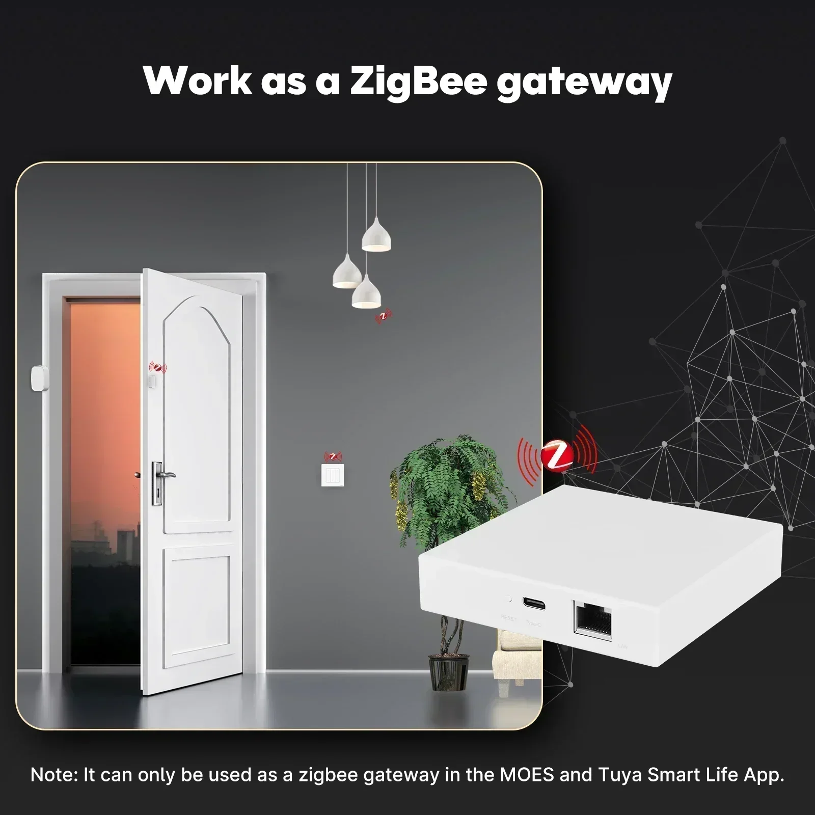 MOES Tuya Zigbee Matter fil pa - Smart Home Hub Ikea avis et prix