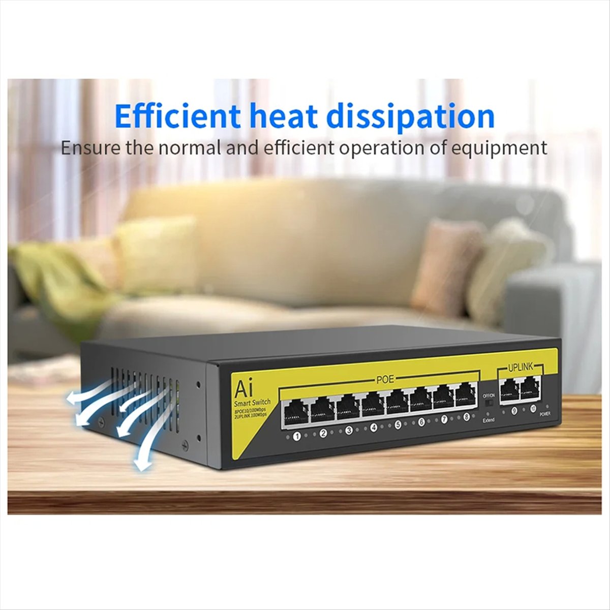 Commutateur POE 48V 8 ports Et - Security Ip Camera avis et prix