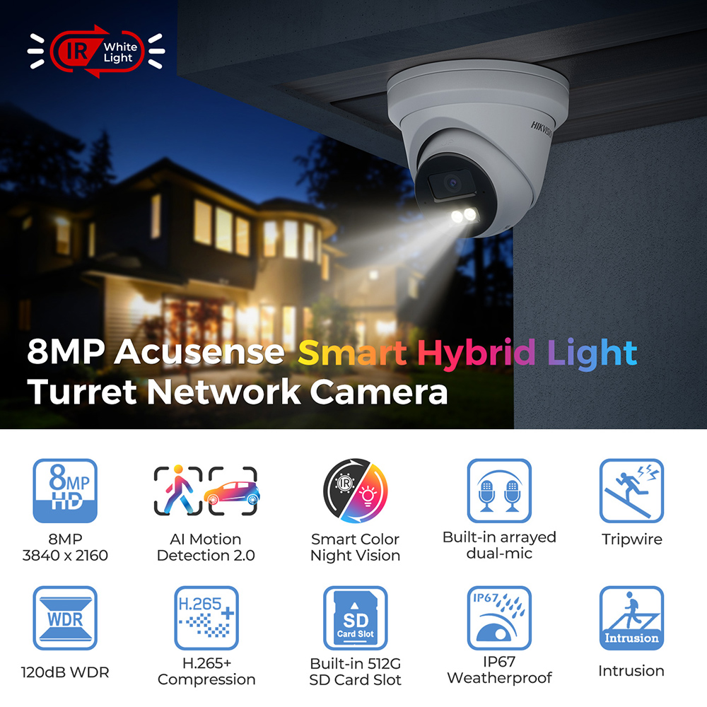 Caméra IP Hikvision 4K Smart H - Smart Home Nas avis et prix