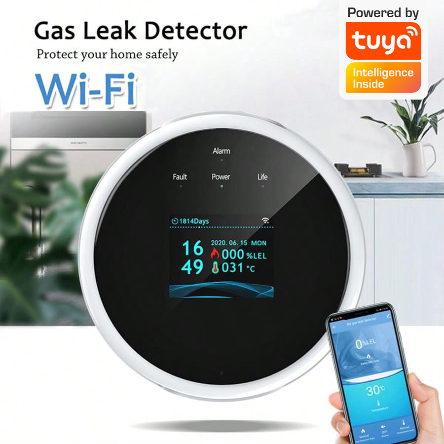 Capteur d'alarme de gaz WiFi 2 - Smart Home Ecosystems avis et prix