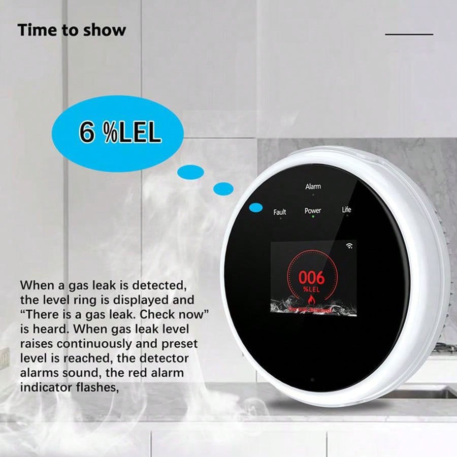 Capteur d'alarme de gaz WiFi 2 - Smart Home Ecosystems avis et prix