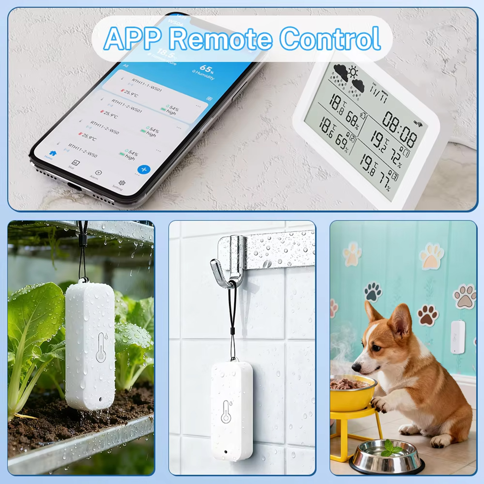 Station météo Tuya WiFi+RF433, - Smart Home Elements avis et prix